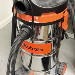 Kubota Stainless Steel Wet/dry Shop Vacuum (used)