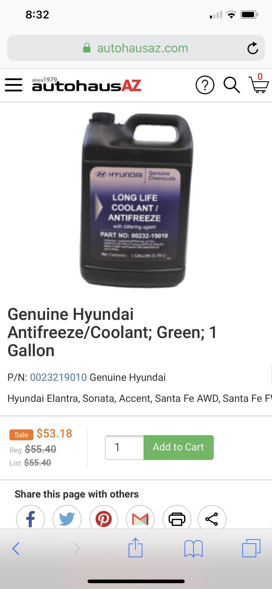 Hyundai coolant/antifreeze for Sale in Compton, CA OfferUp