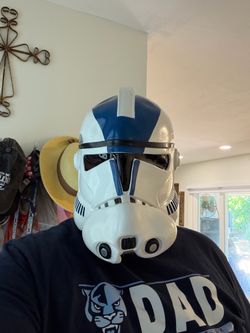 Star Wars Clone Trooper Helmet White and Blue