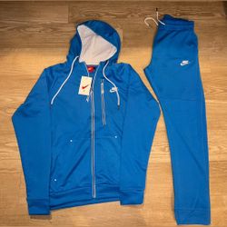 Blue Men Nike Sweatsuit Size Medium N Large 