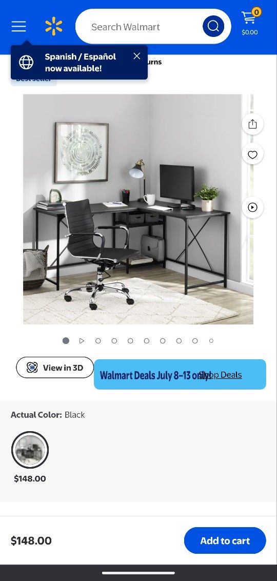 Mainstays Desk