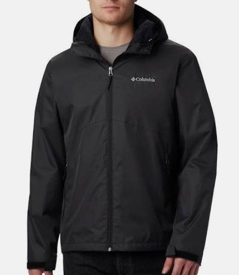 BRAND NEW Columbia men's rainie falls jacket w/hood