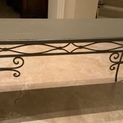Beautiful Quality Wrought Iron Console/sofa Table