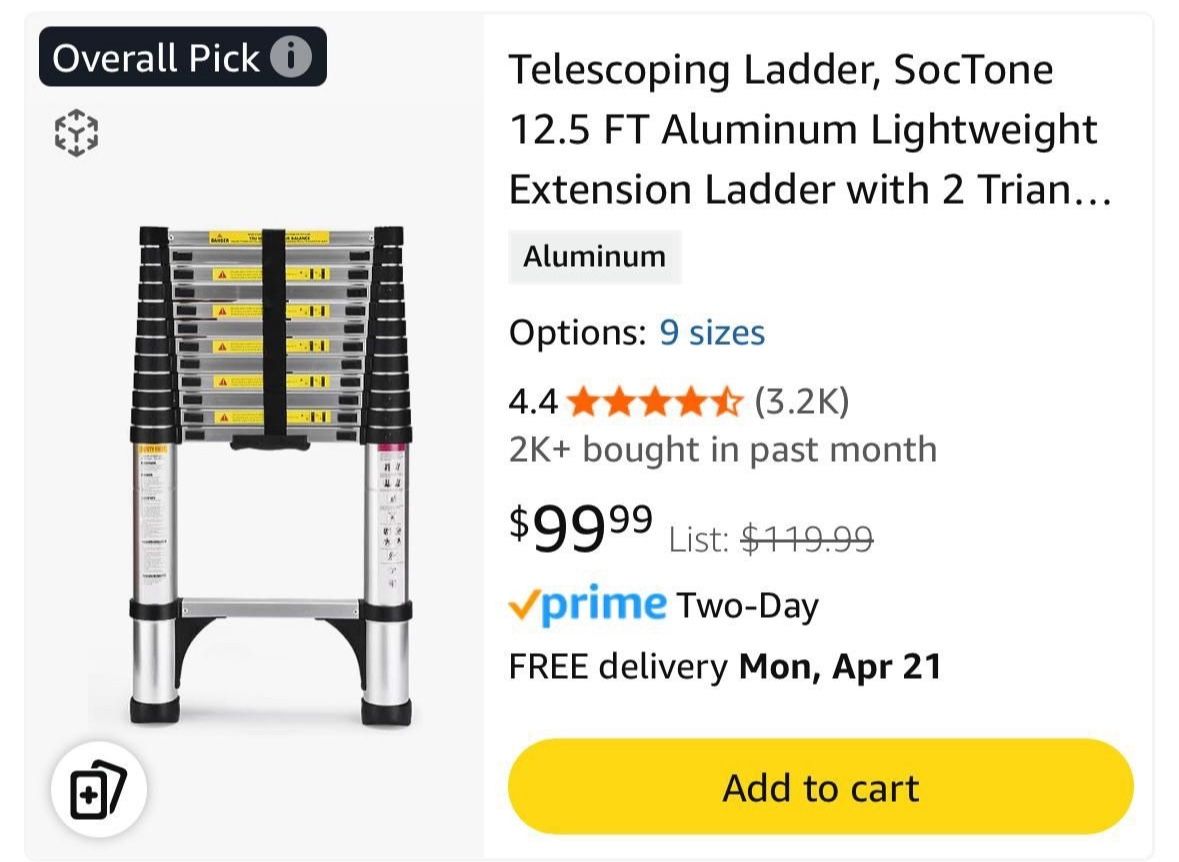 Brand New 12.5 Ft Ladder