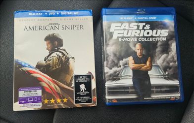 American Sniper & Fast & Furious Blu-ray Bundle