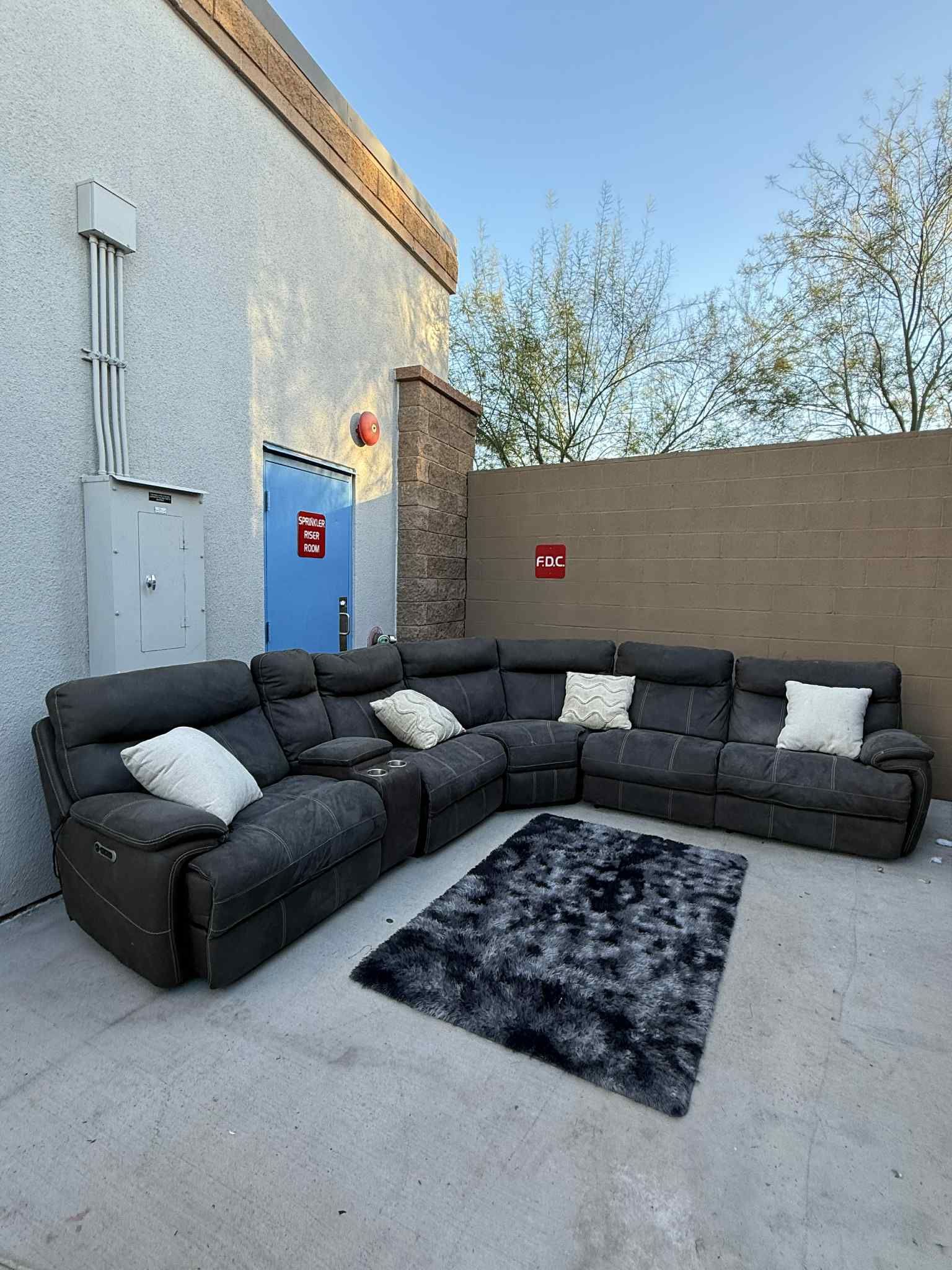 Large Electric Reclining Sectional 