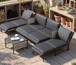 Delivery Extra Brand New In Box Outdoor Metal Large Set Patio Furnitures