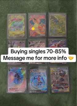 Buying Pokemon singles 70-85%