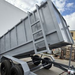 Hydraulic Lift Dump Trailer with Diamond Walls and Accessories 💠