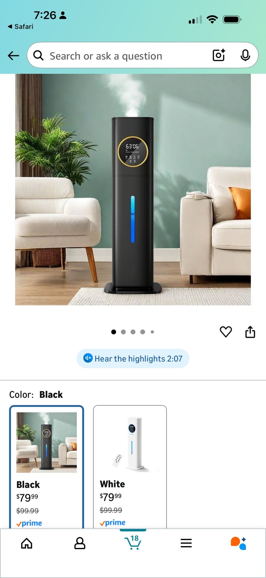 New!!! Humidifiers for Bedroom, 2.1Gal/8L Humidifier large room with Essential Oil Diffuser, Top Fill Whole House Cool Mist Humidifiers for Plants Bab