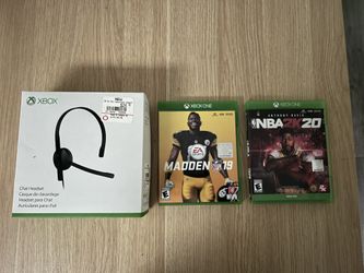XBox Headset With 2 Games
