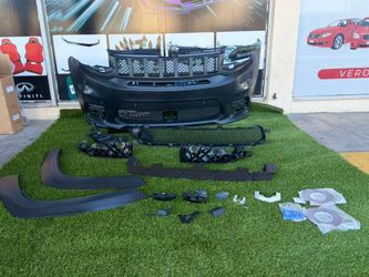 For 14-20 Jeep Grand Cherokee SRT style Front Bumper Conversion Kit FACELIFT