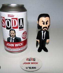 Brand New Coolest Looking Limited Edition Collectible Funko Soda Can With Figure Of John Wick!