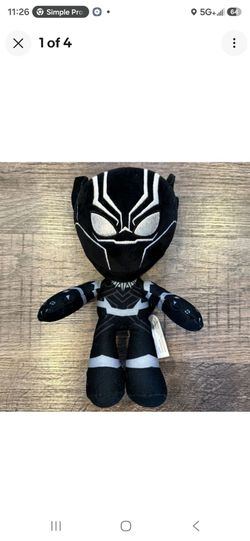 Mattel 2022 Marvel Black Panther Small 9 Inch Stuffed Plush Kids Toy