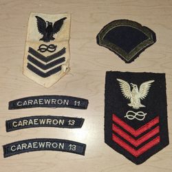 Vintage Navy Squadron & Military Patch Lot - CARAEWRON 11 & 13
