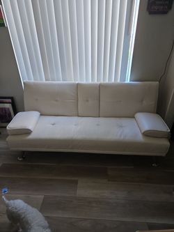 White Futon Couch