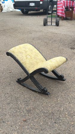 $60 Vintage Victorian Rocking Gout Footstool –
