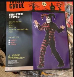 Totally Ghoul Sinister Jester Halloween Costume