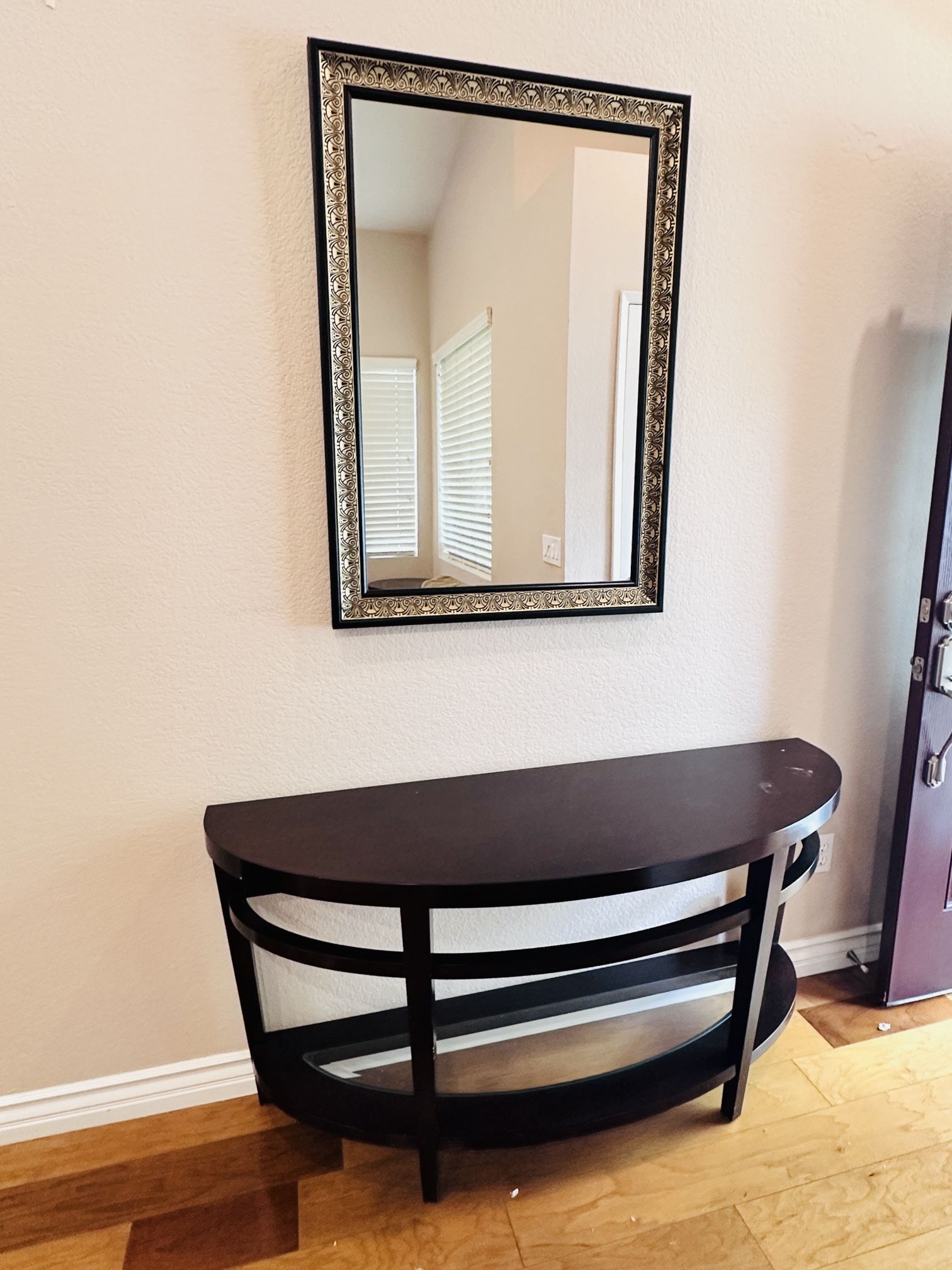 Console Table And Mirror