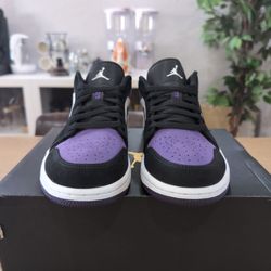 Size 9 - Jordan 1 Low Court Purple