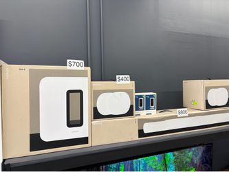 Sonos arc ultra sub 4 and era 300 speakers in white or black