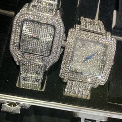 Two Piece Lab Diamond Collection Set Resizable Links Unisex