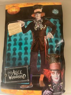 Disney Alice in Wonderland Mad Hatter Costume XL