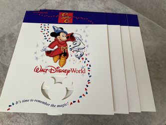 Vintage Disney 25th Anniversary Gift Boxes (new)  Set Of 4