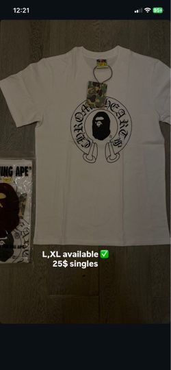 Chrome heart bape shirt