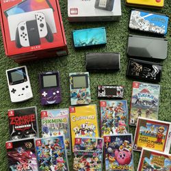 Nintendo Switch, Gameboy, Gameboy Pocket, Nintendo 3DS, Pokemon, Super Smash Bros, Cuphead