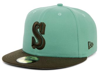 Seattle Mariners New Era Fitted Hat Size 7 1/2 New & Unworn