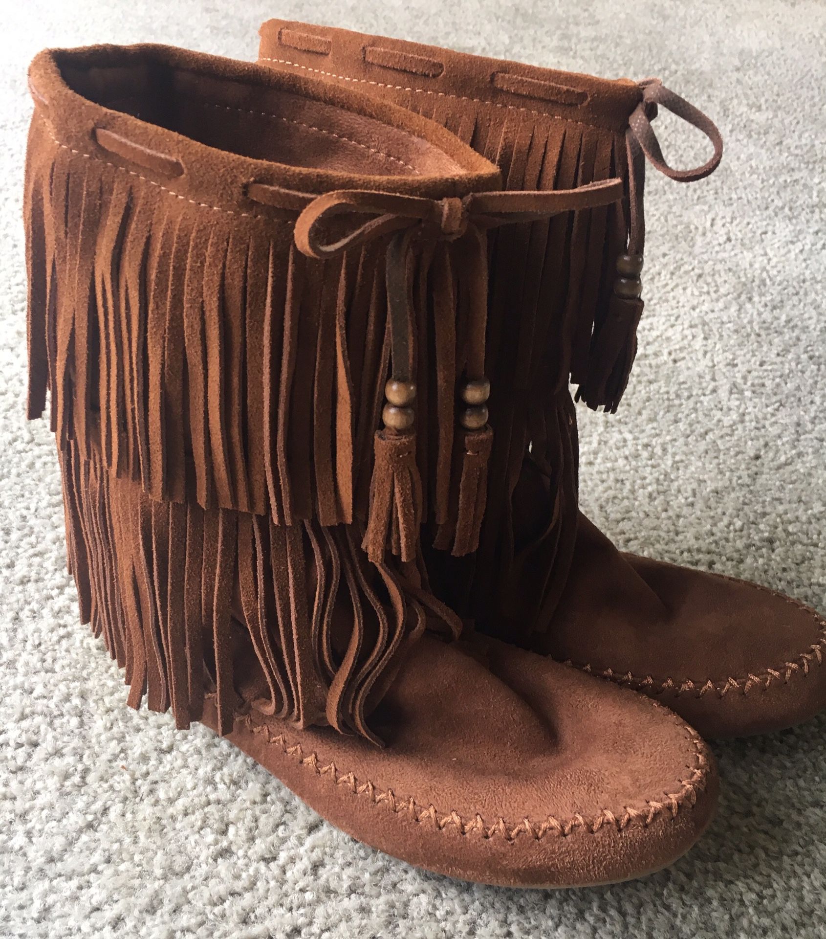 New Fringe Suede Boots