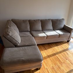L-Shape Couch With Pillows
