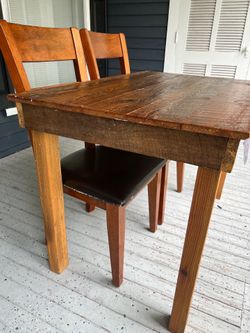 🌾 Rustic Farmhouse Dining Table – Handcrafted Solid Wood 🌾
