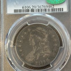 1814/3 Capped Bust Half Dollar – PCGS VF20 CAC