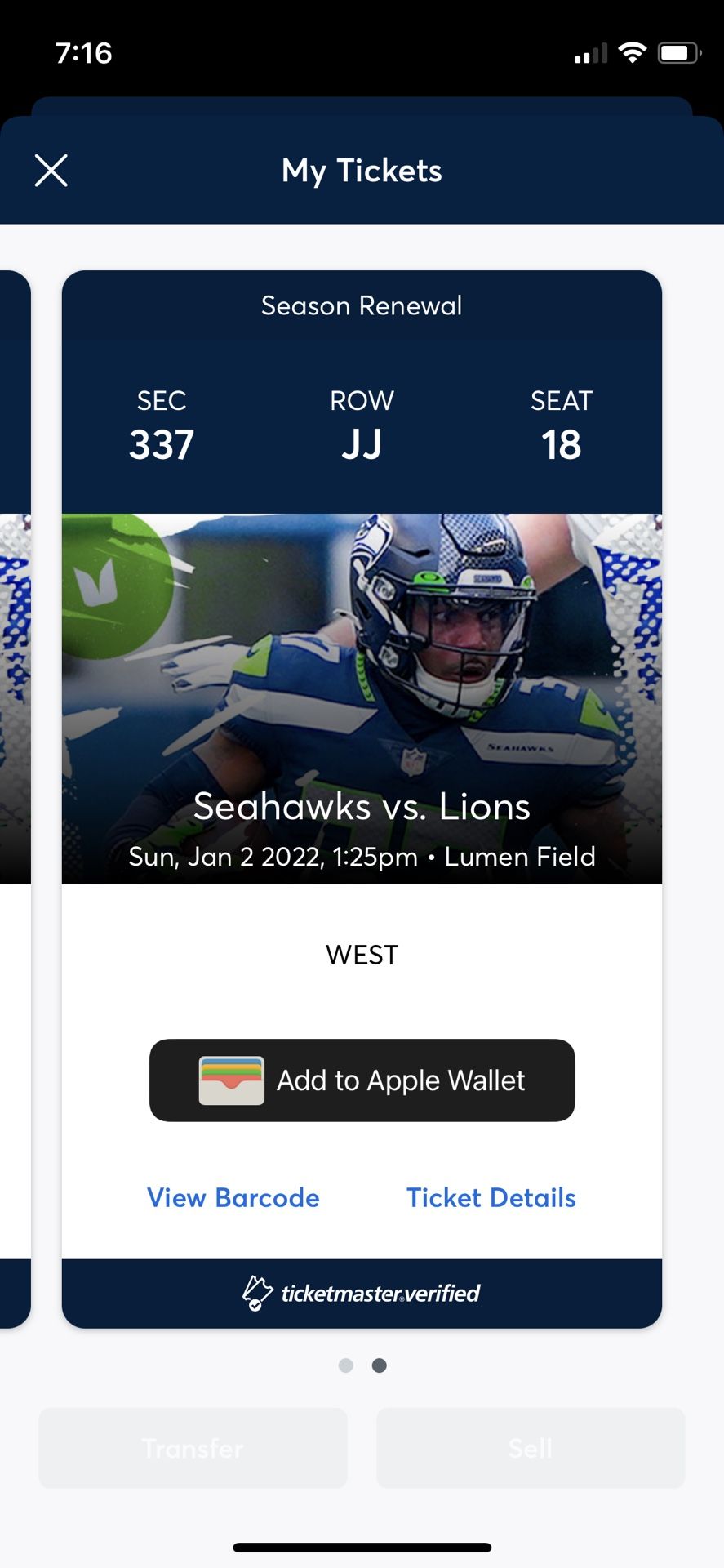 Seahawks Vs Lions Football Tickets Great Price
