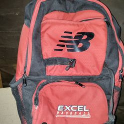 New Balance Red Baseball Backpack