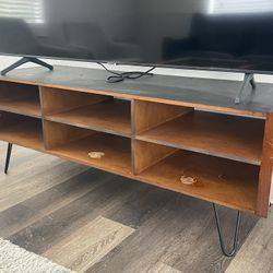 Mid Century Modern Wooden Tv Stand 