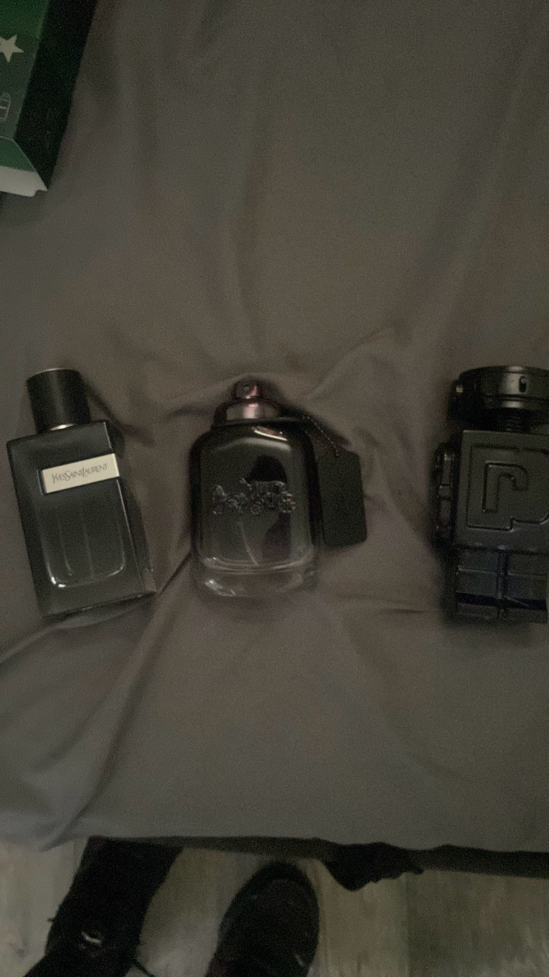 empty cologne bottles
