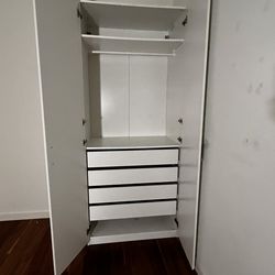 Wardrobe with drawers