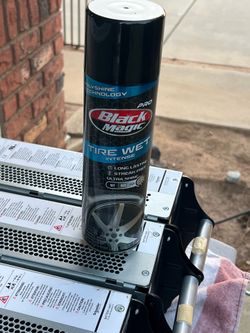 Black magic tire spray
