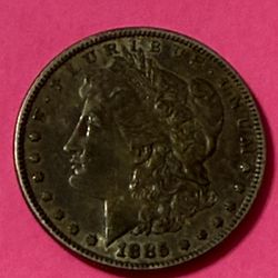 1885 Morgan Silver Dollar $1 Toner