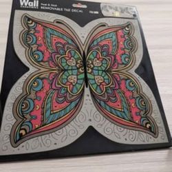 Jumbo Butterfly Swirl Wall Decals – 2‑Count – Removable