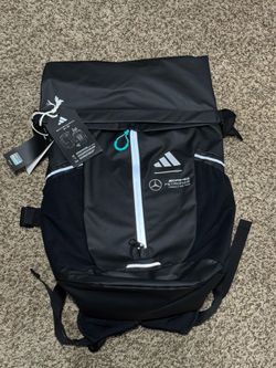 Brand New Adidas Mercedes AMG Petronas Formula One Team Backpack 24L-33L Black/Gray 90$ Firm. Retail at 160$+Tax