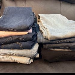 Pantalones de niña en talla 6x y 7 son 11 pantalones