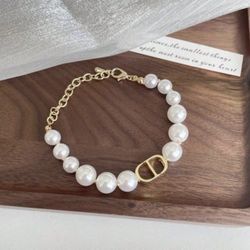 Chinese style CD pearl necklace design new retro pearl high-end simple temperament chain niche bracelet