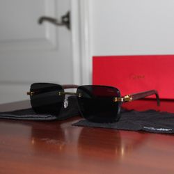 Cartier Men’s Black Lense Sunglasses