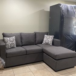 Grey Small Reversible Chase Sectional ¡¡new In Stock!!