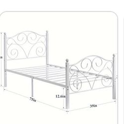 Iron Girls Twin Bed