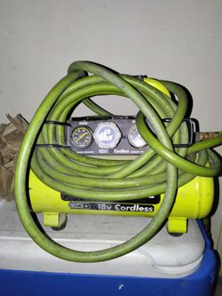 Ryobi 18V cordless compressor